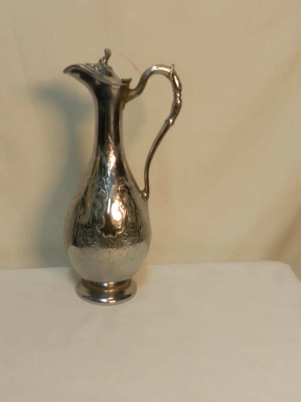 James Dixon & Sons EPBM 64 British Sheffield Silverplated Metal Antique Pitcher